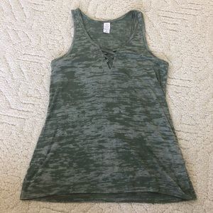 Green tank top
